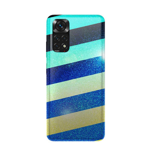 Coque Xiaomi Redmi Note 11 Striped colorful glitter