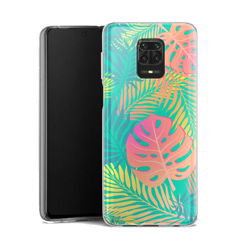 Coque Xiaomi Note 9 Decoration Feuillage Tropical - XIAOMI REDMI NOTE 9