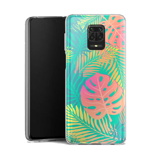 Coque Xiaomi Note 9 Decoration Feuillage Tropical - XIAOMI REDMI NOTE 9