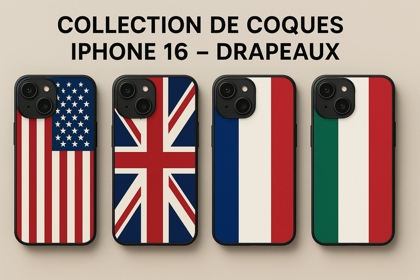 découvrez toutes les coques pour iphone 16 motifs drapeaux du monde