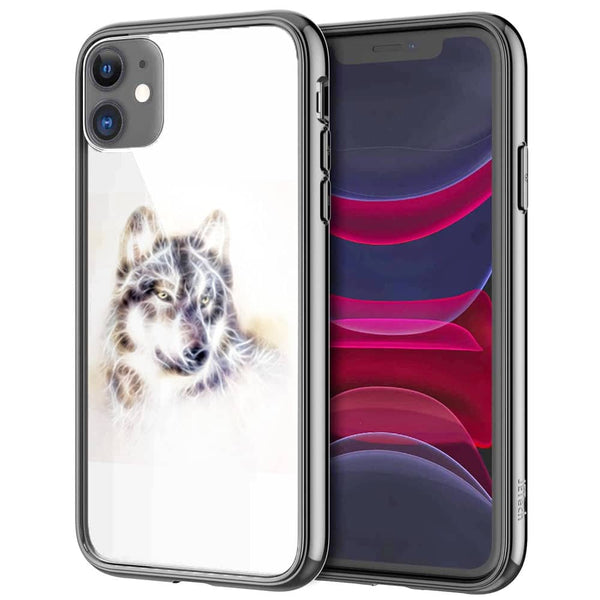 Alpha, Coque iPhone en Verre Trempé, collection Loup