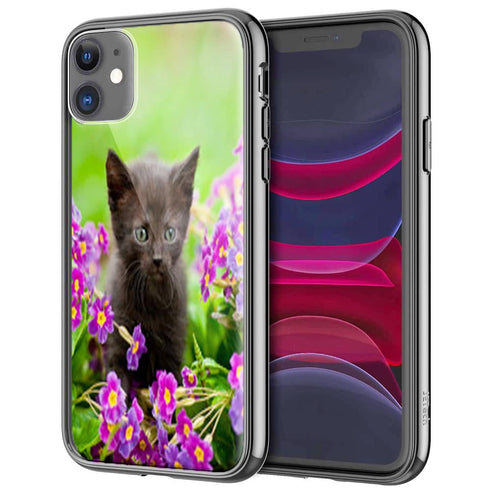 bébé chaton mignon, Coque iPhone en Verre Trempé, collection Chat