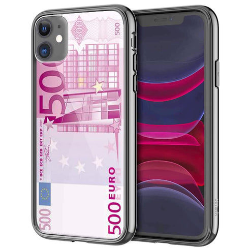 Billet 500 Euros, Coque iPhone en Verre Trempé, collection Fun