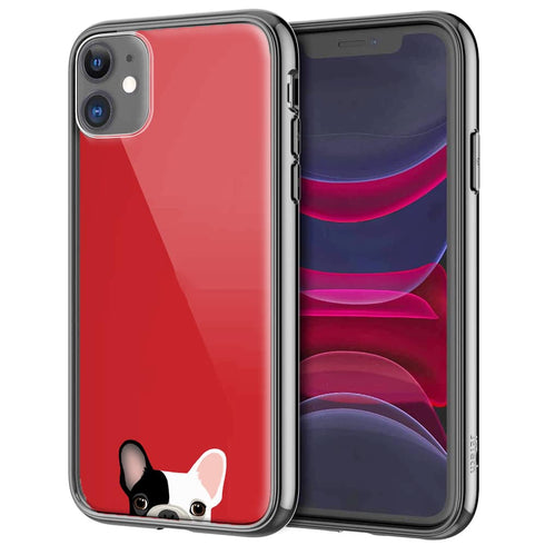 Bouledogue, Coque iPhone en Verre Trempé, collection Animaux