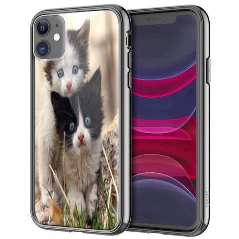 Chatons Mignons, Coque iPhone en Verre Trempé, collection Animaux