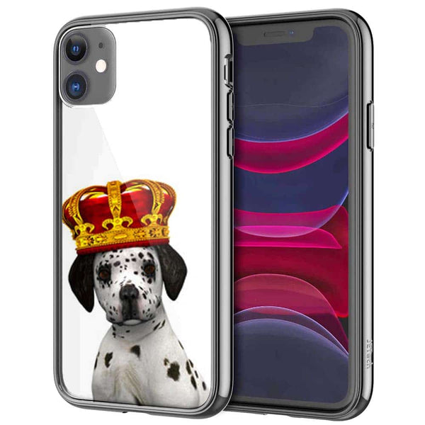 Chiot Dalmatien, Coque iPhone en Verre Trempé, collection Chien