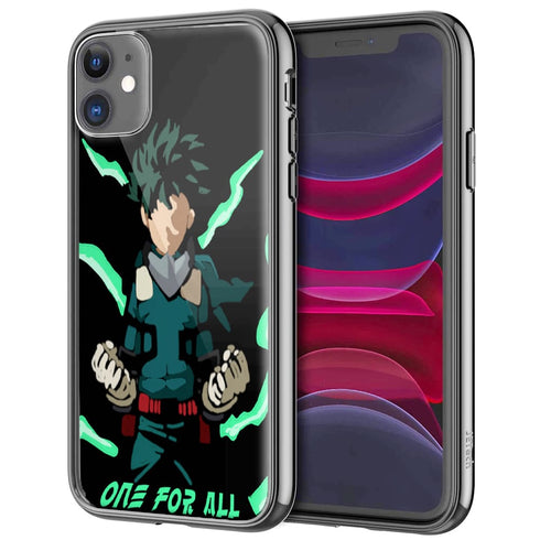 Coque Deku One For All pour smartphones iPhone, Samsung, Huawei