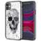 Coque Doodle Skull pour iPhone, Samsung, Huawei en Verre Trempé