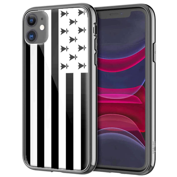 Coque Drapeau Bretagne pour smartphones Apple iPhone, Samsung, Huawei