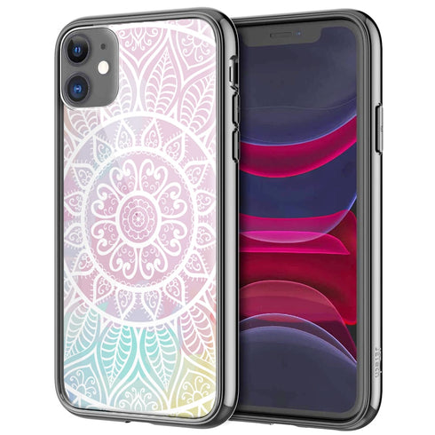 Coque Etnic Abstrait Rosas Rose pour téléphones iPhone, Samsung, Huawei