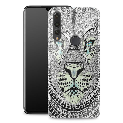 Tigre Azteque | Coque Félins pour Huawei P30 LITE | Bumper Tpu + Verre Trempé Huawei à Reims MaCoquePerso
