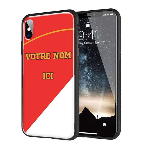 Equipe Foot Monaco - Coque iPhone XR - En Gel silicone | Personnalisable MaCoquePerso