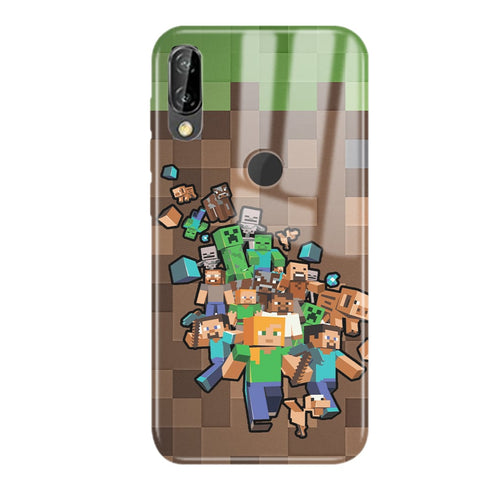 Minecraft Creeper | Coque en Silicone | Tpu Antichocs | Protection Compatible Samsung, iPhone, Huawei | Verre - MaCoquePerso