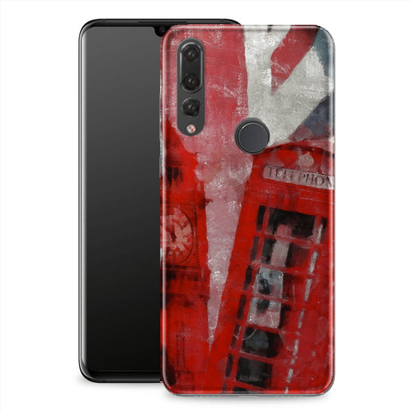 Coque portable pas chere Huawei P30 Lite Cabine Telephone Anglaise