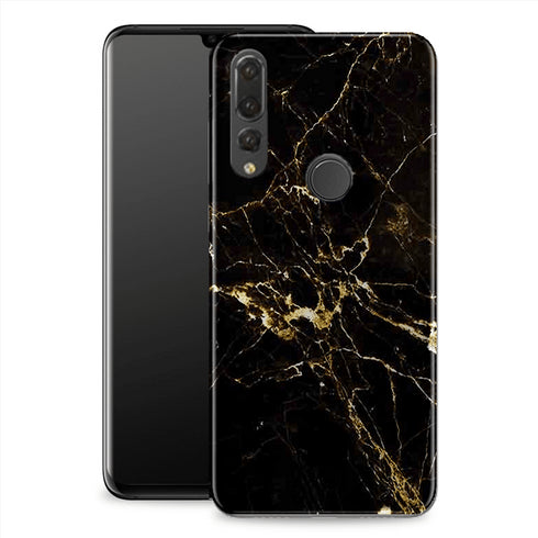 Solution antichocs, Coque pour téléphone Huawei P30 Lite Marbre Gold Black