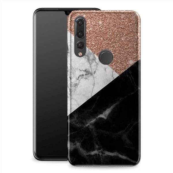 Achat Coque personnalisée Huawei P30 Lite Marbre Paillettes