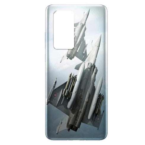 Avion Rafale en Vol | Huawei P40, P40 Lite, P40 Pro, P40 LITE E | Coque antichocs Silicone Armée de l'air MaCoquePerso