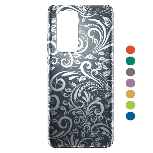 Coque floral Ardoise Huawei P40
