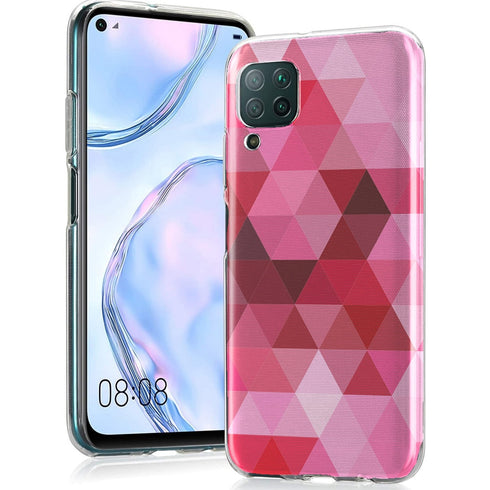 Coque motifs Geométriques Diamant Rose pour P40 LITE