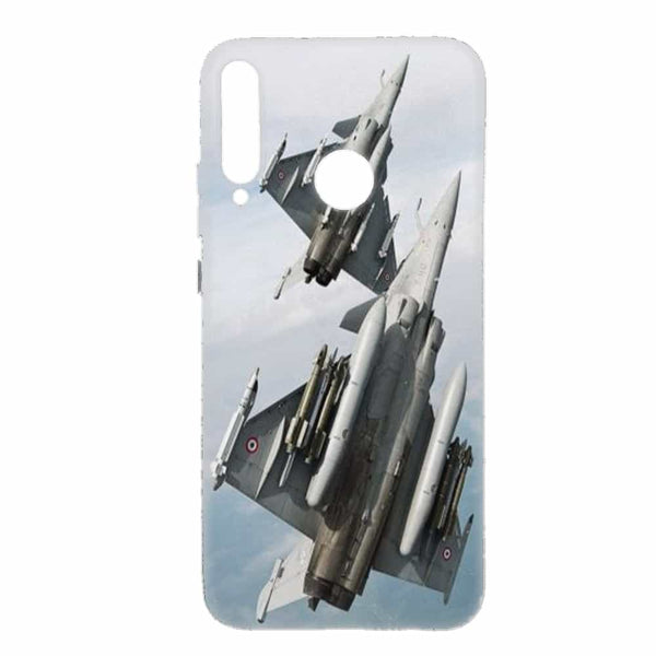 Coque en silicone Avion Rafale en Vol pour Huawei P40 LITE E, Honor 9c, Y7P
