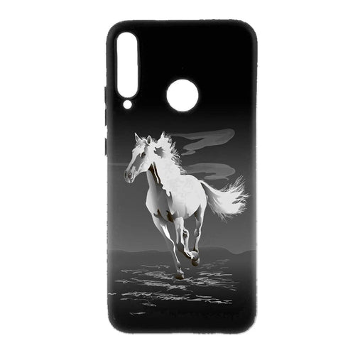 Coque Cheval Noir et Blanc pour Huawei P40 LITE E, Honor 9c, Y7P