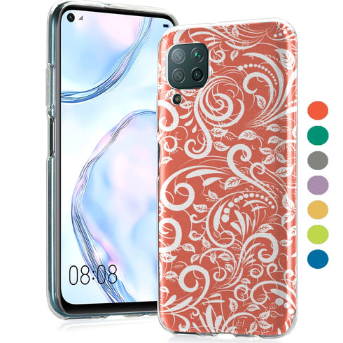 Coque Orange Queen Pastel Floral pour Huawei P40 LITE