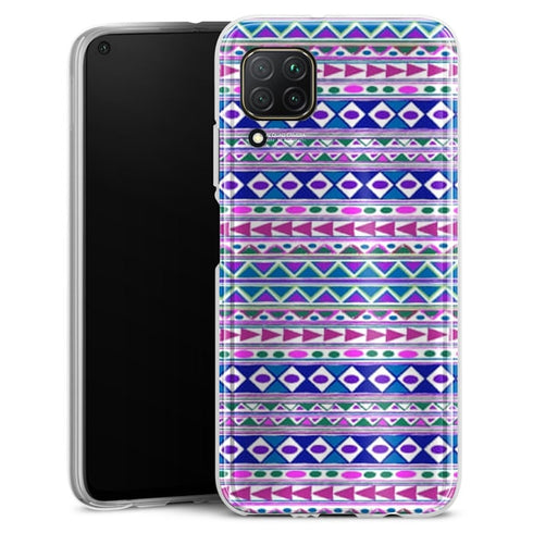 Commandez les Des Housses de telephone portable P40 LITE Tribalfest Pink and Purple Aztec