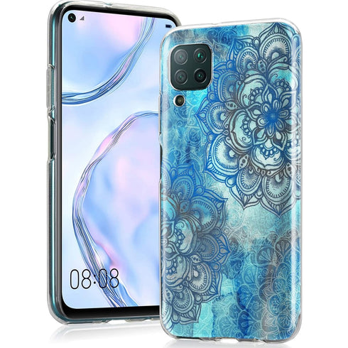 Fleurs Blue Lost, Coque Huawei P40 Lite