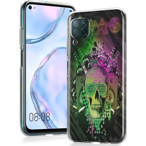 Swag - Coque Huawei P40 Lite en Silicone - Bumper Skull