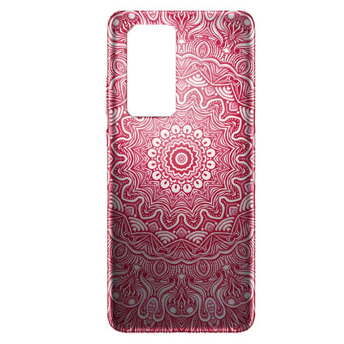 Mandala Jumia Rouge | Coque indestructible pour Huawei P40, P40 Lite, P40 Pro, P40 LITE E | antichocs Silicone MaCoquePerso