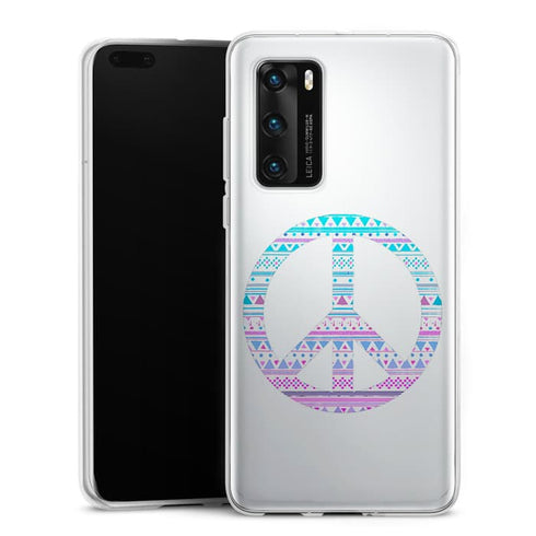 Housse telephone pas cher Design Tribal Peace pour P40, P40 PRO