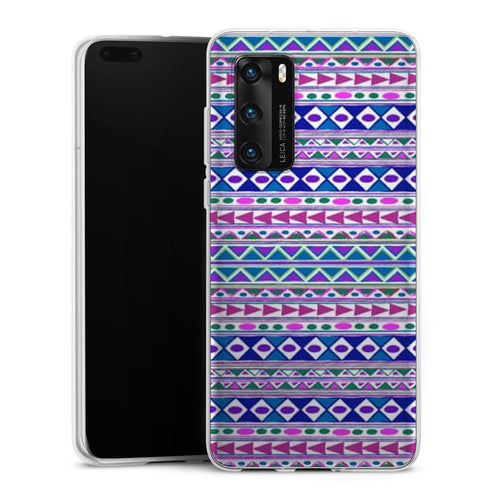5 Bonnes raisons d'acheter les Commandez les Des Housses de telephone portable P40 Tribalfest Pink and Purple Aztec