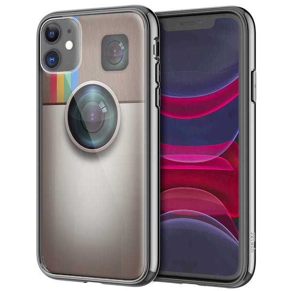 Instacase, Coque iPhone en Verre Trempé, collection Retro Fun