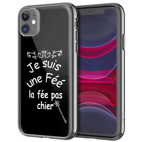 je suis une fée la fée pachié, Coque iPhone en Verre Trempé, collection humour