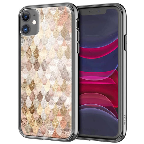 Coque Mermaid Gold pour iPhone, Samsung, Huawei