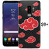 Ninja Déserteur | Coque Samsung S9 Nuage Akatsuki | S9 Plus, Bumper Tpu + Verre trempé MaCoquePerso
