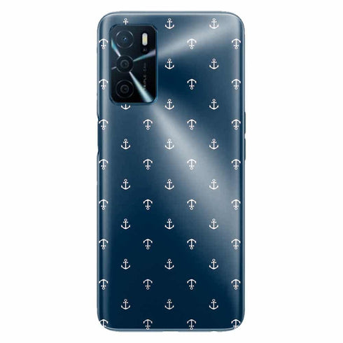 Coque Oppo A16 Ancre Blue Marine