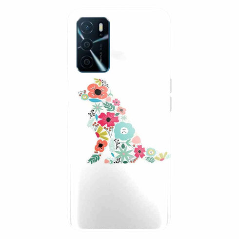 Coque Oppo A16 Border Collie floral