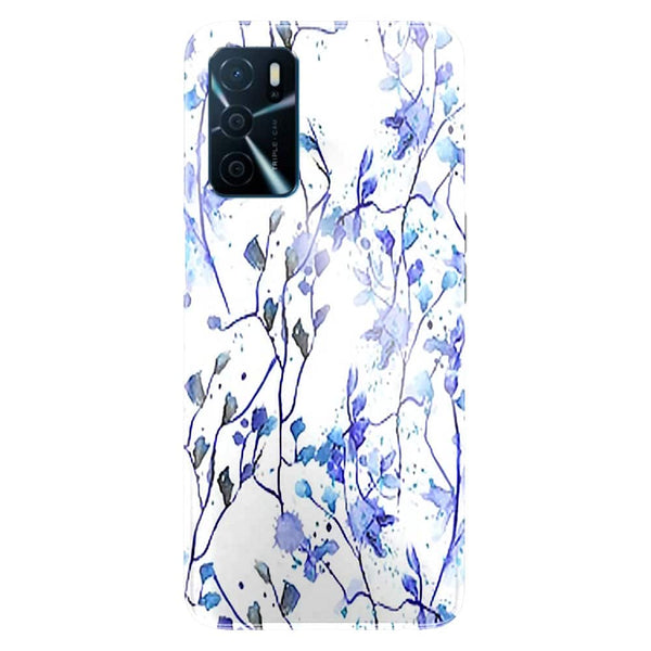 Coque Oppo A16 Branches Bleues