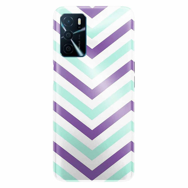 Coque Oppo A16 Chevrons Azteque Violet