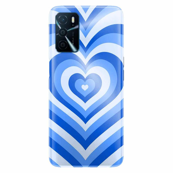 Coque Oppo A16 Coeur Bleu Infini