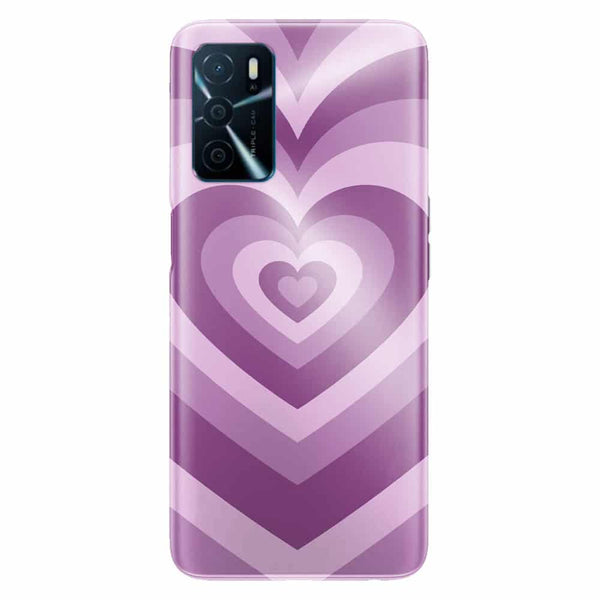Coque Oppo A16 Coeur Violet
