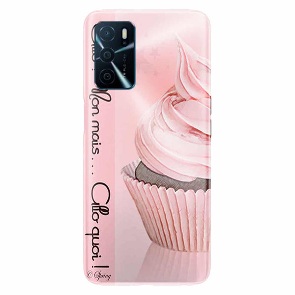 Coque Oppo A16 Cupcake Rose