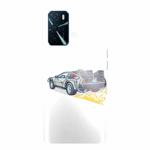 Coque Telephone Oppo A16 originale Delorean retour vers le futur