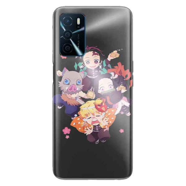 Coque Oppo A16 Demon Slayer Chibi