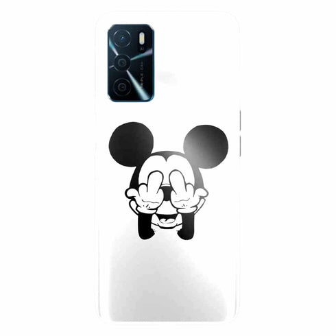 Coque téléphone Oppo A16 Doigt d'honneur Fuck the Mouse