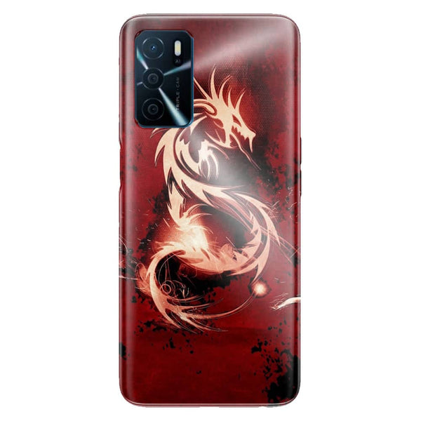 Coque Oppo A16 Dragon Rouge