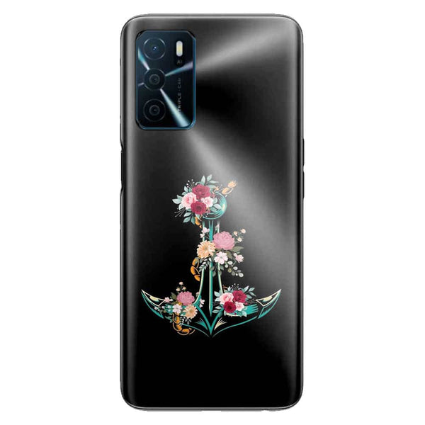 Coque Oppo A16 Fleurs d'ancre