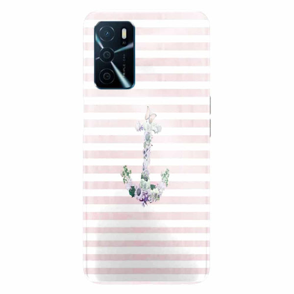 Coque Oppo A16 Floral Anchor in Pink