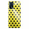 Coque Oppo A16 Jaune à Pois Noirs